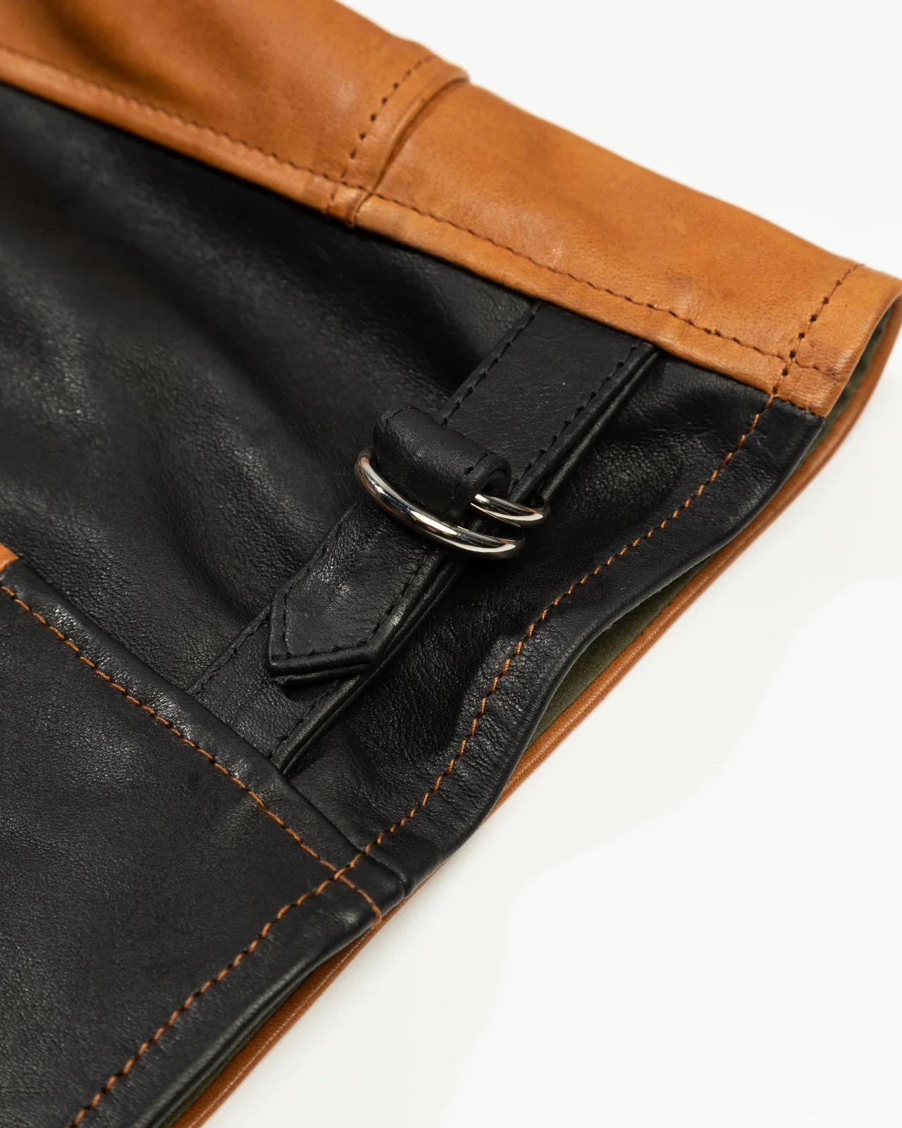 Horsehide A-1 Zip Jacket - Black / Brown 17 Horsehide A-1 Zip Jacket - Black / Brown