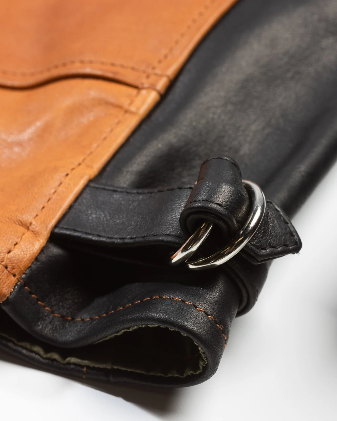 Horsehide A-1 Zip Jacket - Black / Brown 18 Horsehide A-1 Zip Jacket - Black / Brown