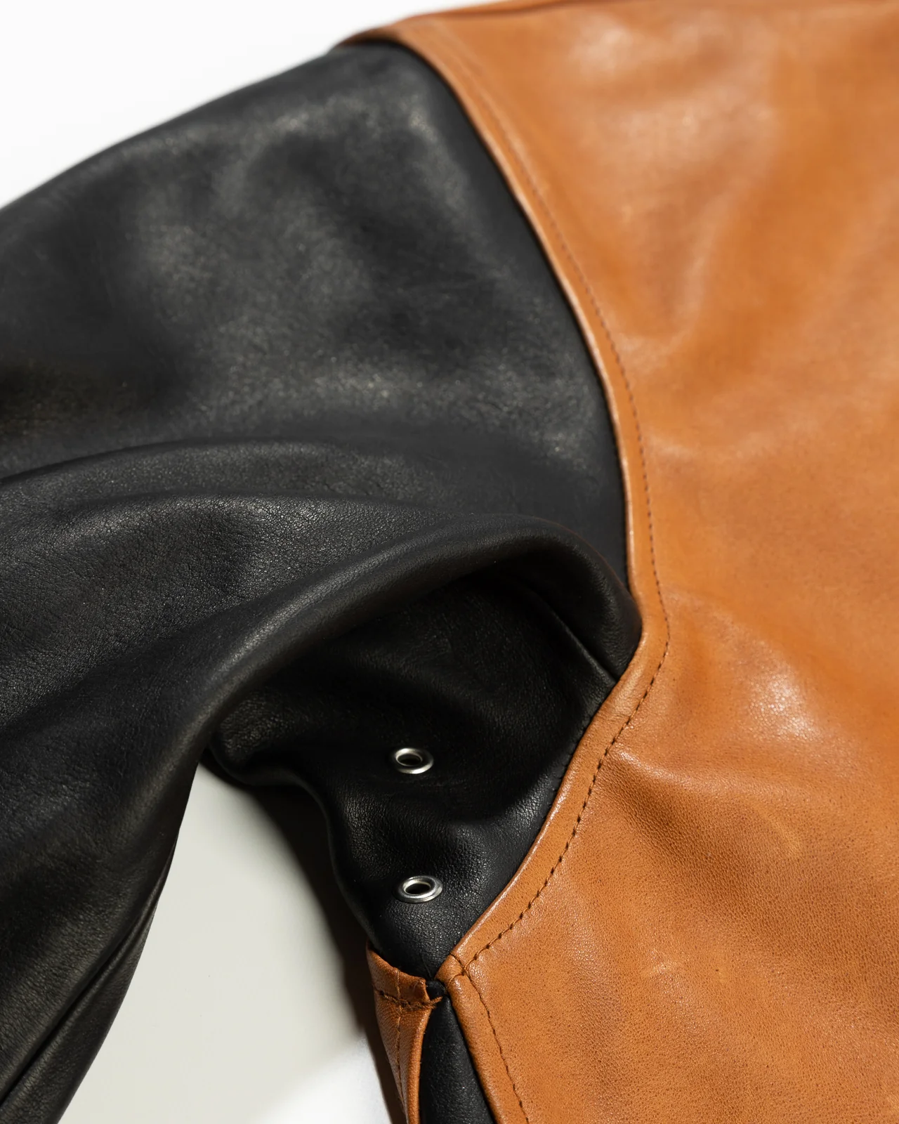 Horsehide A-1 Zip Jacket - Black / Brown 20 Horsehide A-1 Zip Jacket - Black / Brown
