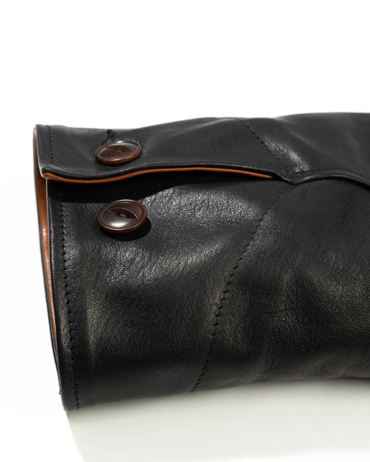 Horsehide A-1 Zip Jacket - Black / Brown 21 Horsehide A-1 Zip Jacket - Black / Brown