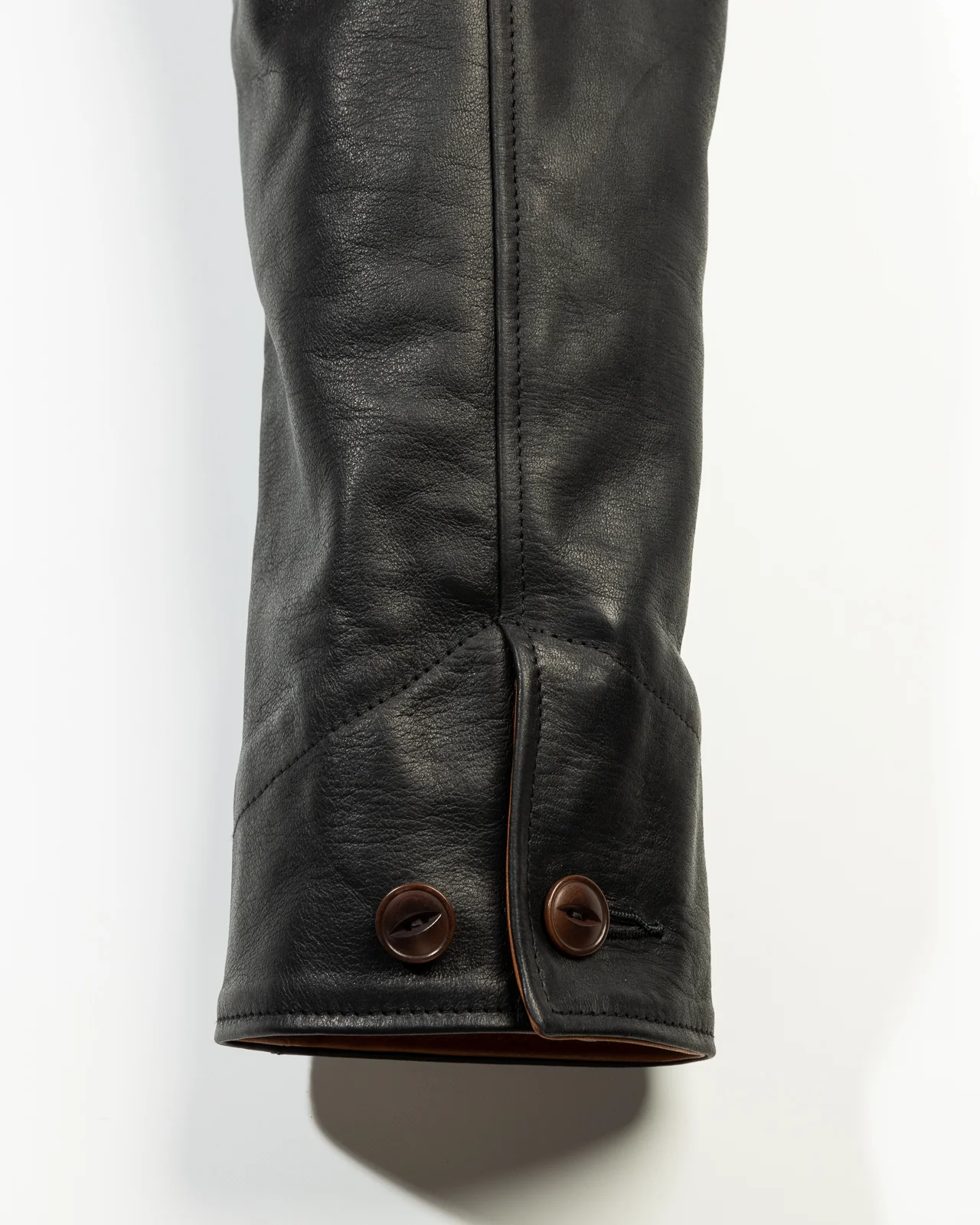 Horsehide A-1 Zip Jacket - Black / Brown 25 Horsehide A-1 Zip Jacket - Black / Brown