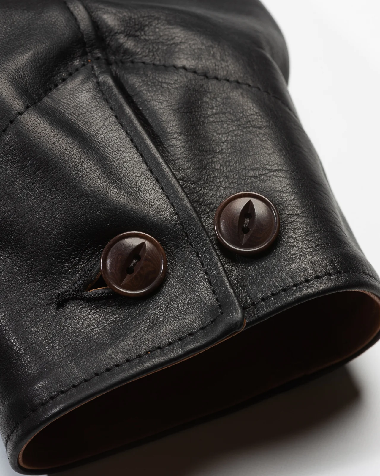 Horsehide A-1 Zip Jacket - Black / Brown 26 Horsehide A-1 Zip Jacket - Black / Brown