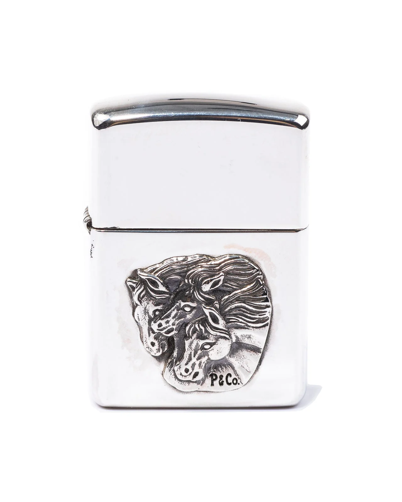 Pharaoh's Horses Zippo - Silver