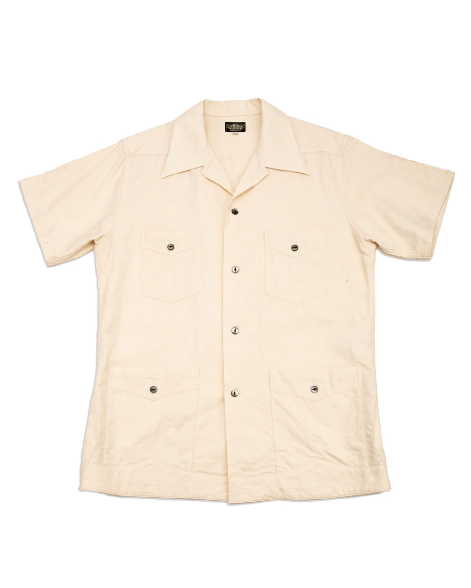 “Paisley Jacquard” Cigar Shirt - Ivory