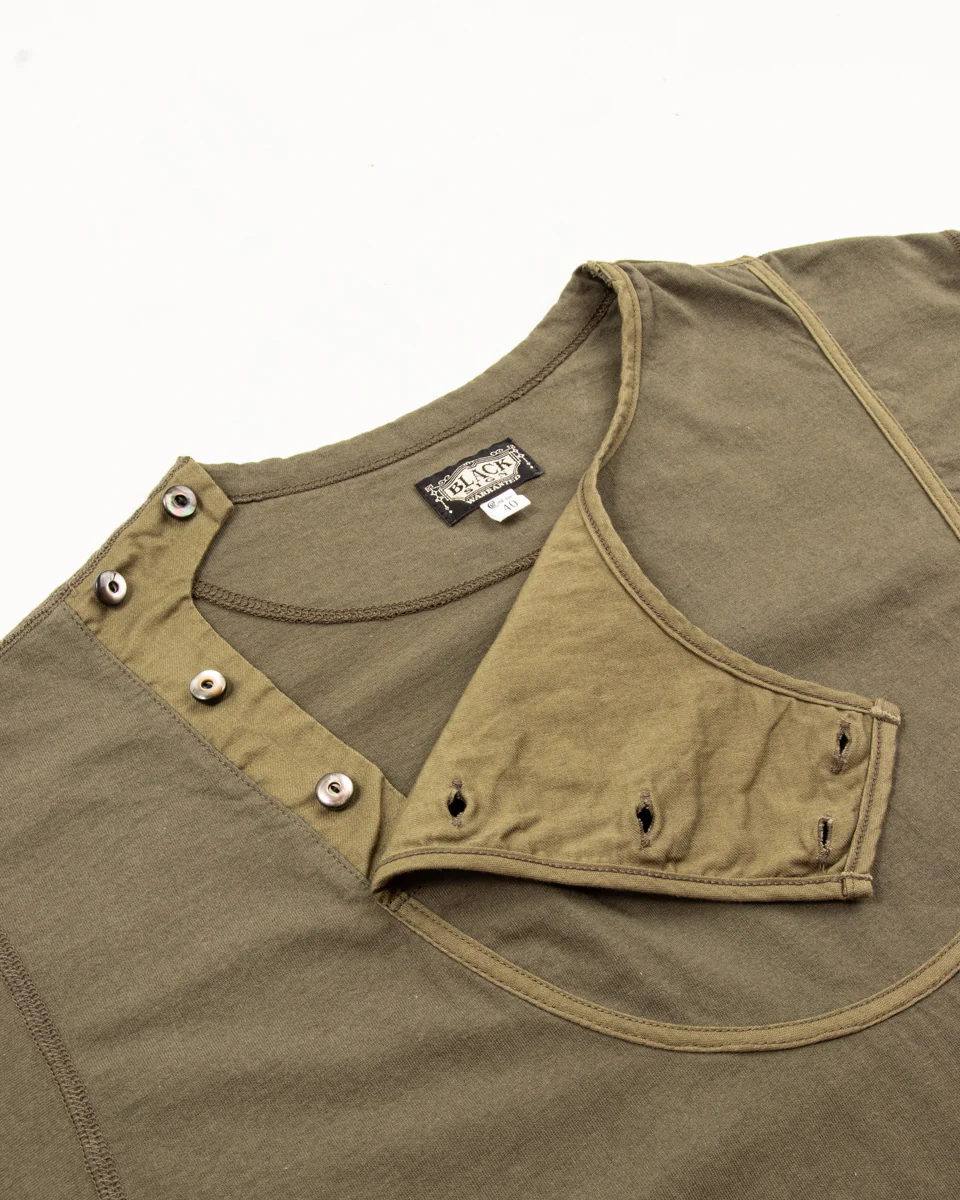 3/4 Sleeve Double Breasted Underwear - Soldier Green 10 3/4 Sleeve Double Breasted Underwear - Soldier Green