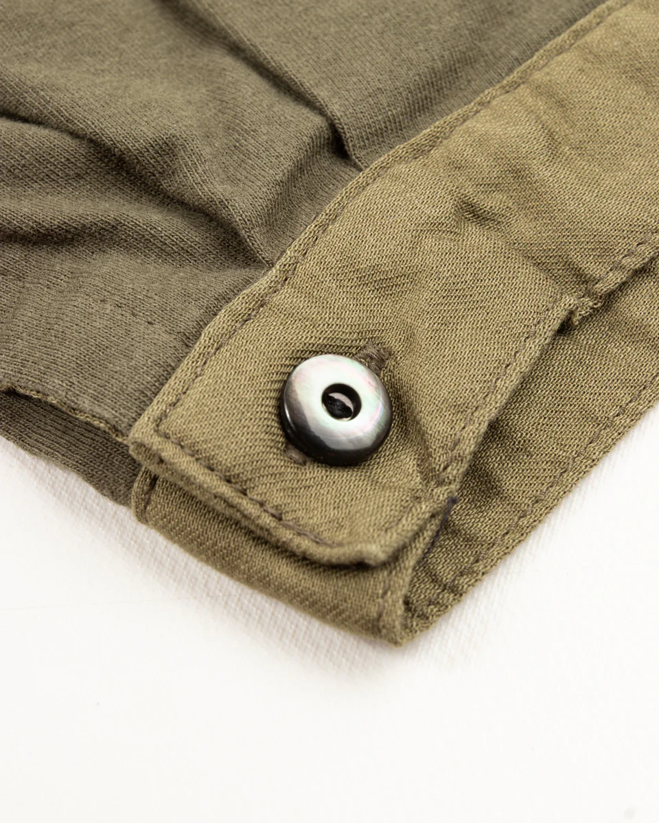 3/4 Sleeve Double Breasted Underwear - Soldier Green 14 3/4 Sleeve Double Breasted Underwear - Soldier Green