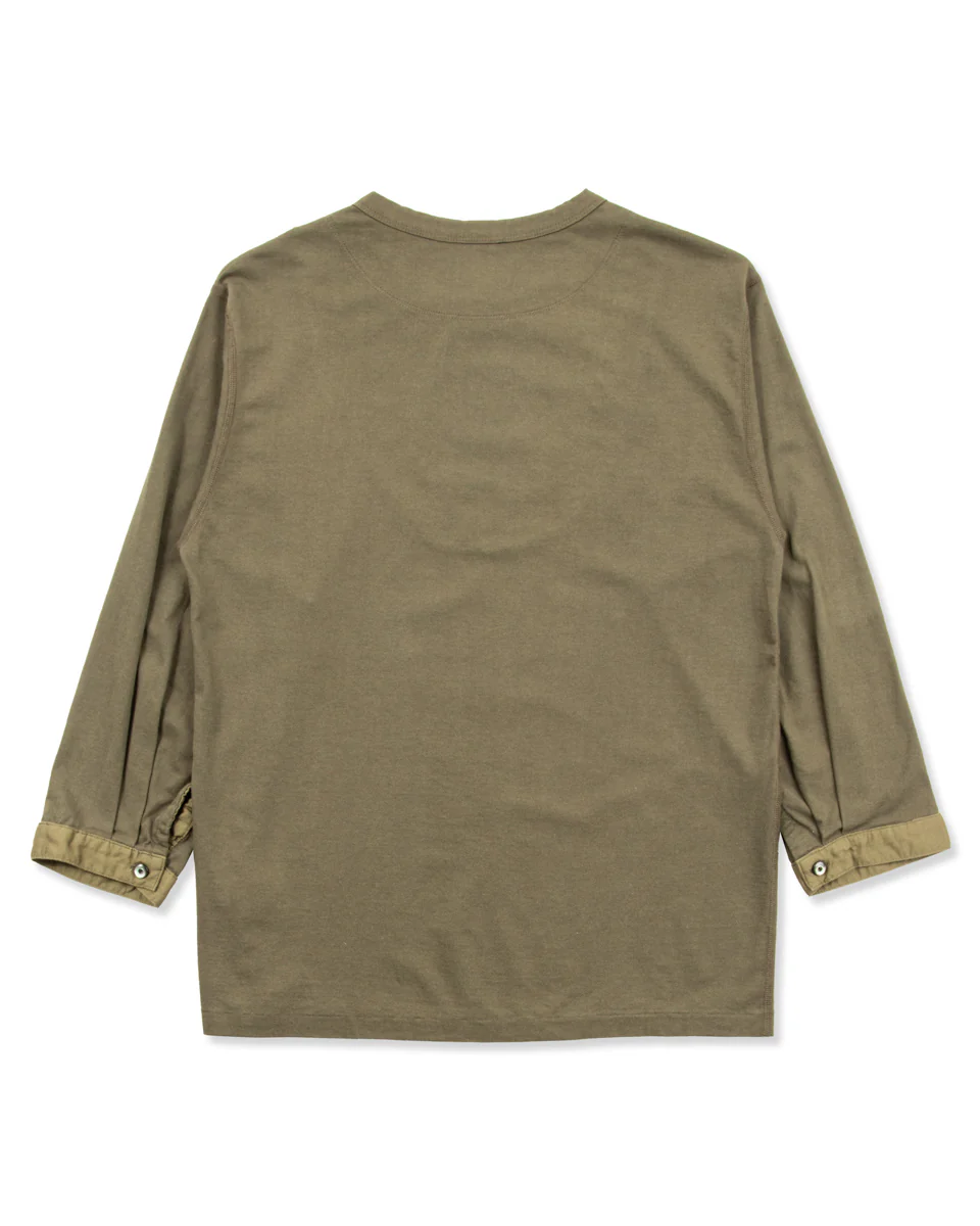 3/4 Sleeve Double Breasted Underwear - Soldier Green 2 3/4 Sleeve Double Breasted Underwear - Soldier Green