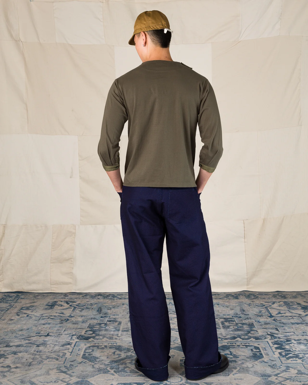 3/4 Sleeve Double Breasted Underwear - Soldier Green 8 3/4 Sleeve Double Breasted Underwear - Soldier Green
