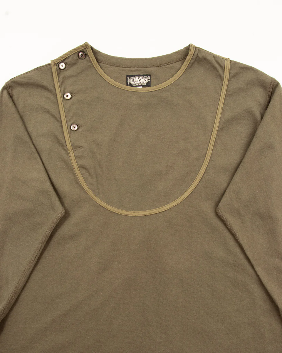3/4 Sleeve Double Breasted Underwear - Soldier Green 9 3/4 Sleeve Double Breasted Underwear - Soldier Green