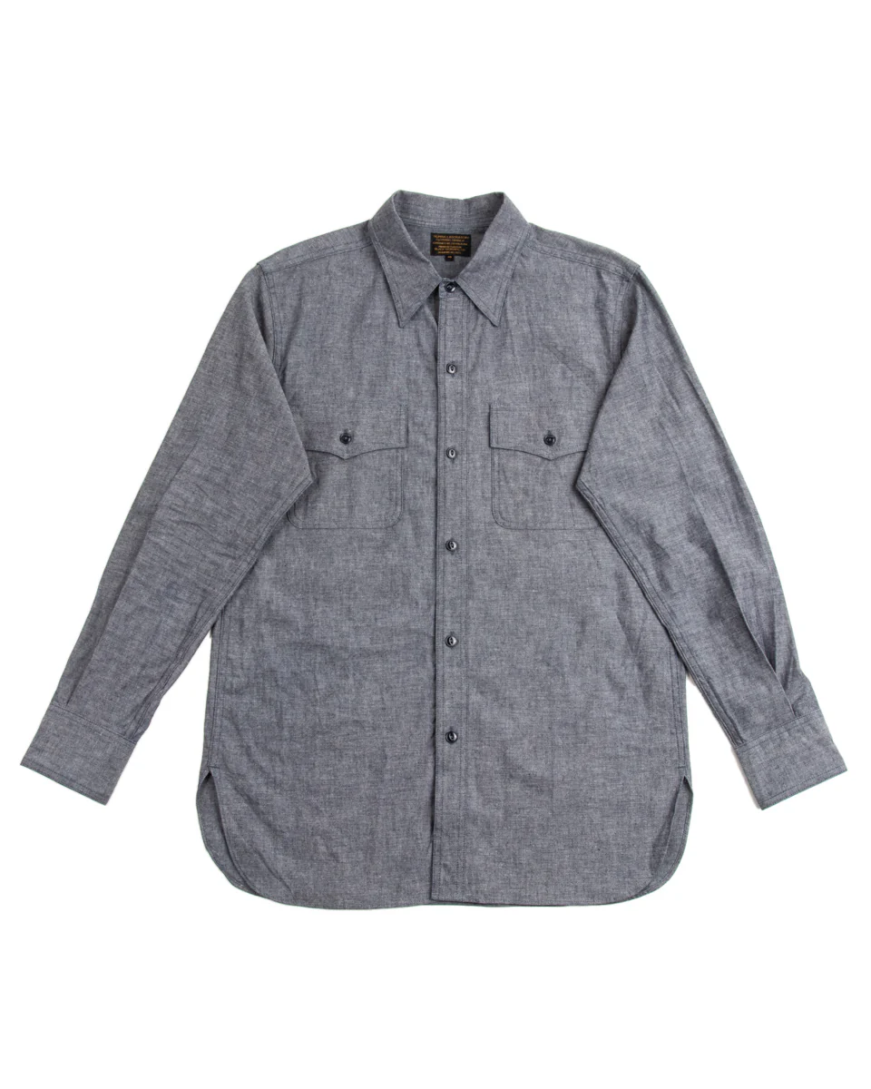 6.5oz Chambray US Navy Shirts - Royal Navy