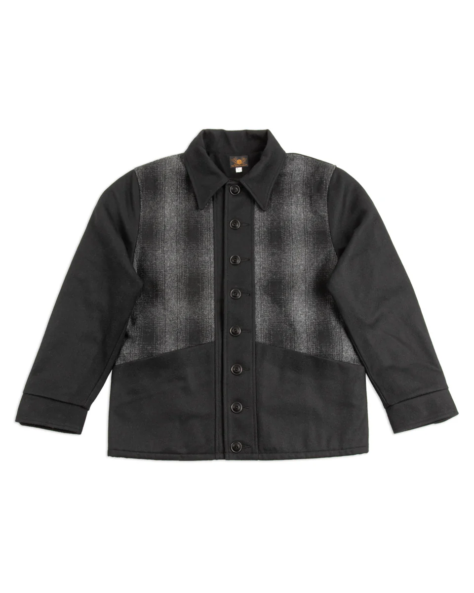 1930s 2-Tone Sports Jacket - Rat Gray Ombre Check