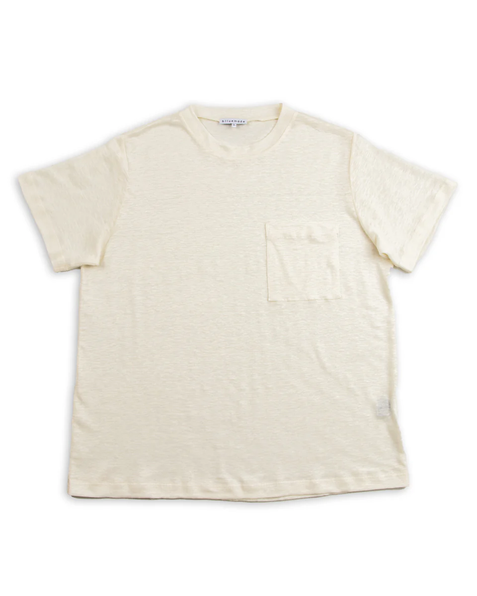 Linen Jersey Tee - White