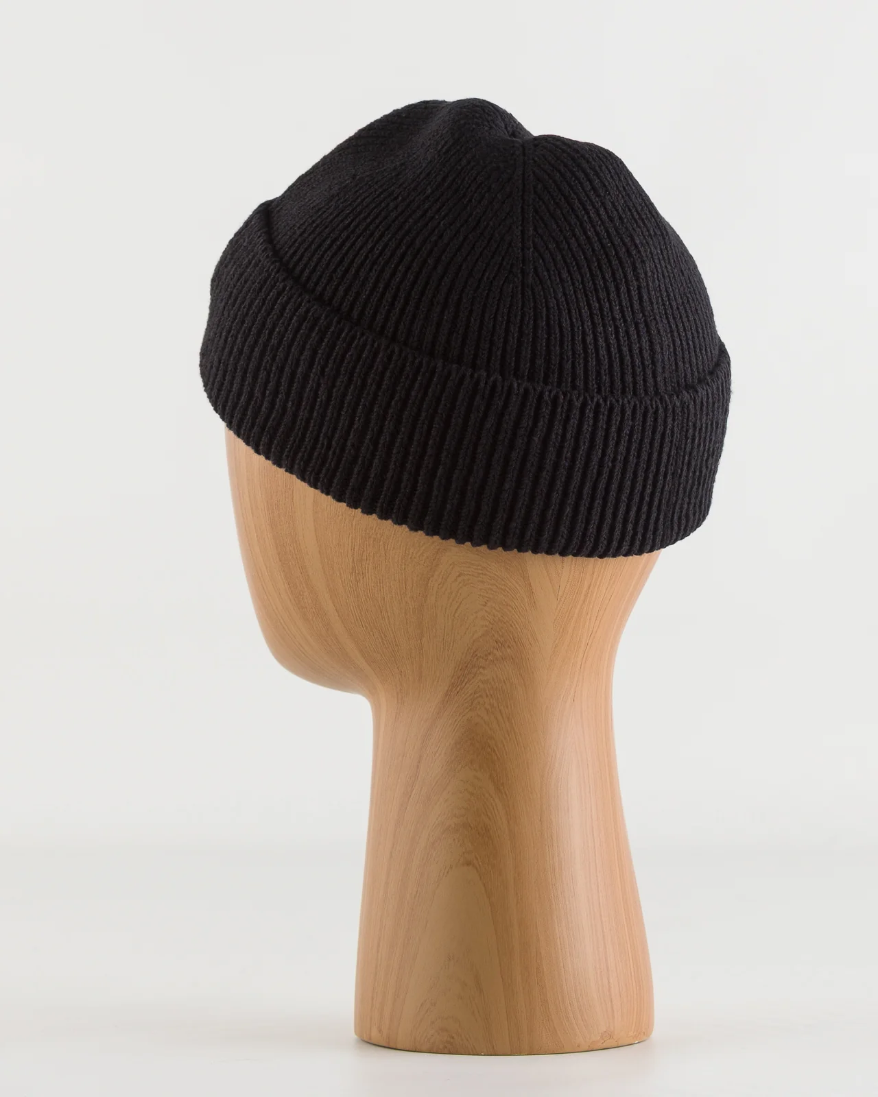 Washi/Recycled Cotton Beanie - Black 3 Washi/Recycled Cotton Beanie - Black