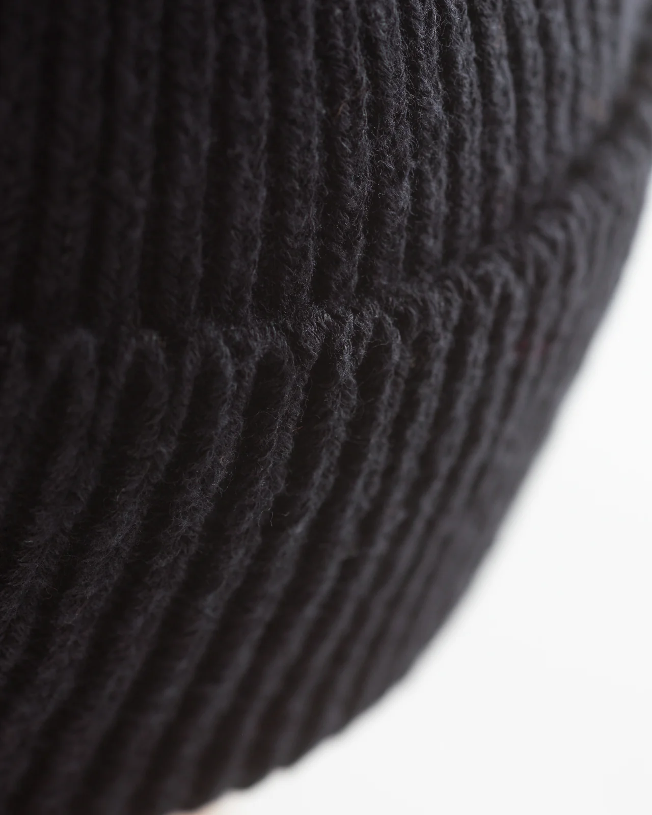 Washi/Recycled Cotton Beanie - Black 4 Washi/Recycled Cotton Beanie - Black