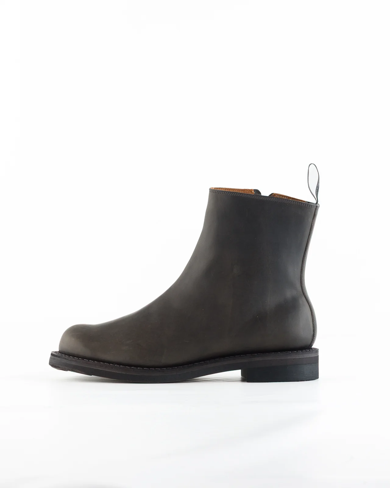 Casper Side Zip Boot - Gray Guidi Calf 7 Casper Side Zip Boot - Gray Guidi Calf