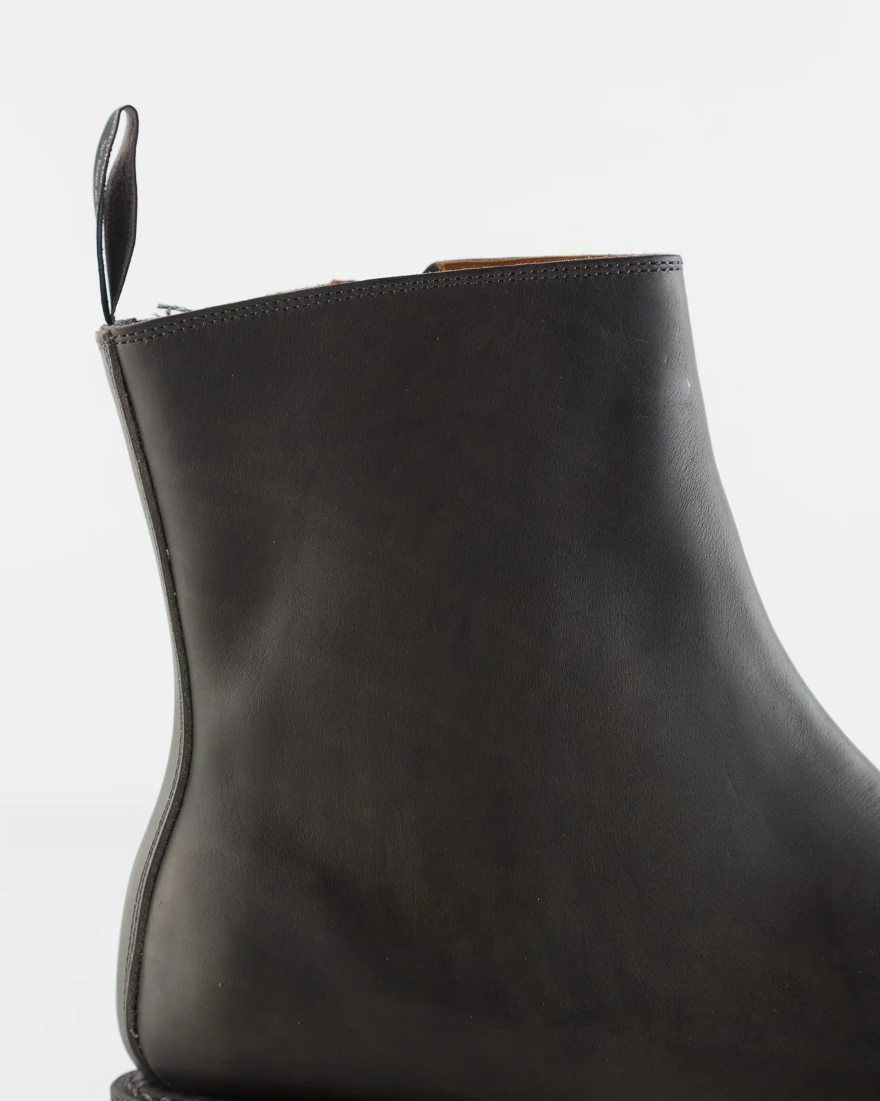 Casper Side Zip Boot - Gray Guidi Calf 9 Casper Side Zip Boot - Gray Guidi Calf