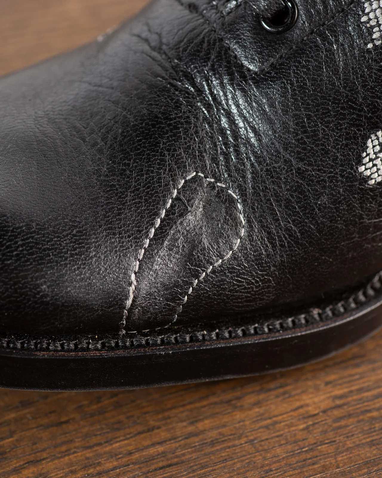 DITWOL Milne Boots - Black Patchwork Deerskin - FR WIDE Last 12 DITWOL Milne Boots - Black Patchwork Deerskin - FR WIDE Last