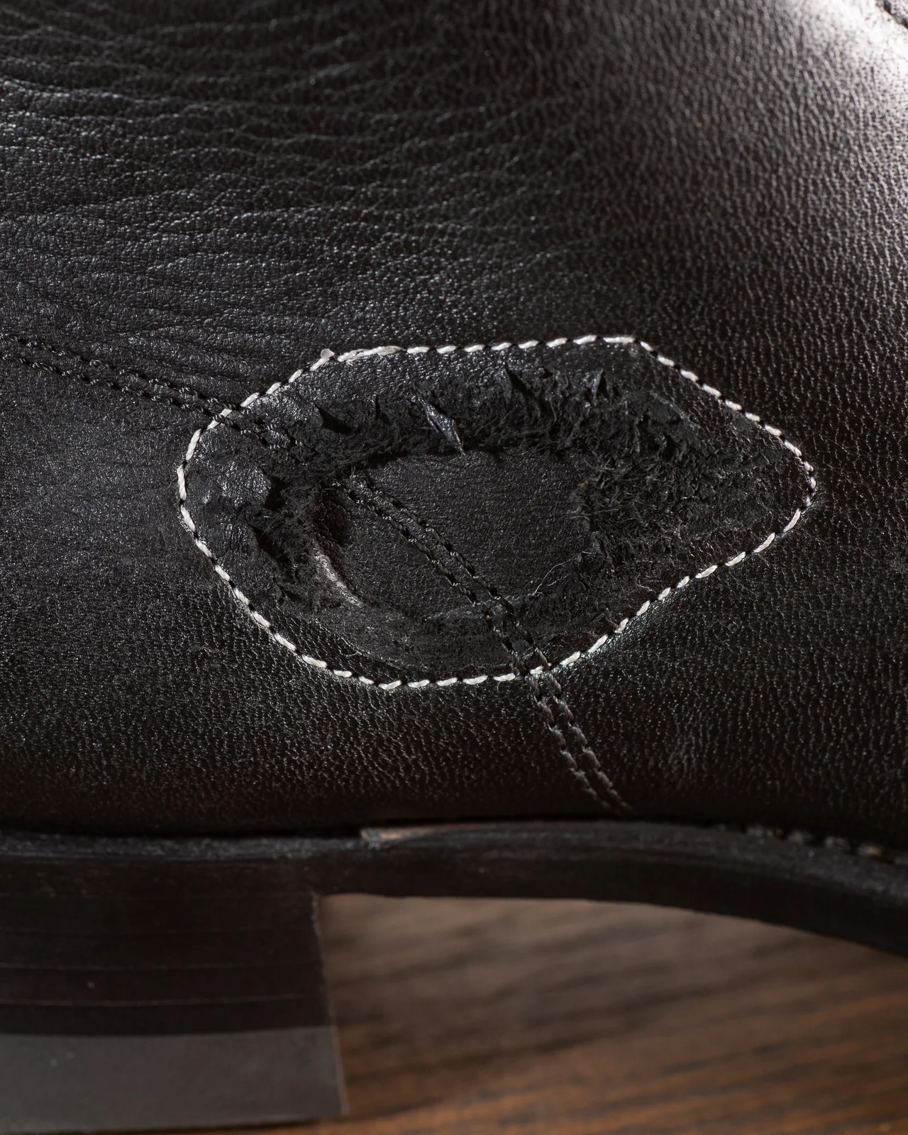 DITWOL Milne Boots - Black Patchwork Deerskin - FR WIDE Last 13 DITWOL Milne Boots - Black Patchwork Deerskin - FR WIDE Last