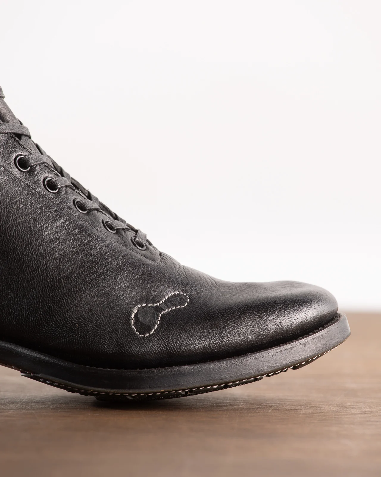 DITWOL Milne Boots - Black Patchwork Deerskin - FR WIDE Last 5 DITWOL Milne Boots - Black Patchwork Deerskin - FR WIDE Last