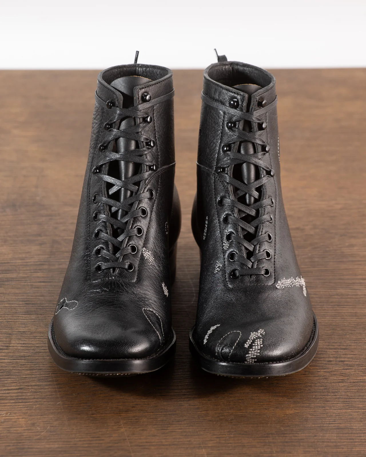 DITWOL Milne Boots - Black Patchwork Deerskin - FR WIDE Last 7 DITWOL Milne Boots - Black Patchwork Deerskin - FR WIDE Last
