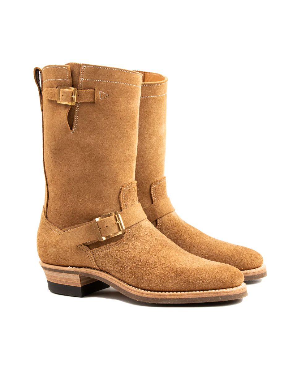 Griffin Engineer Boot - Dark Beige Suede