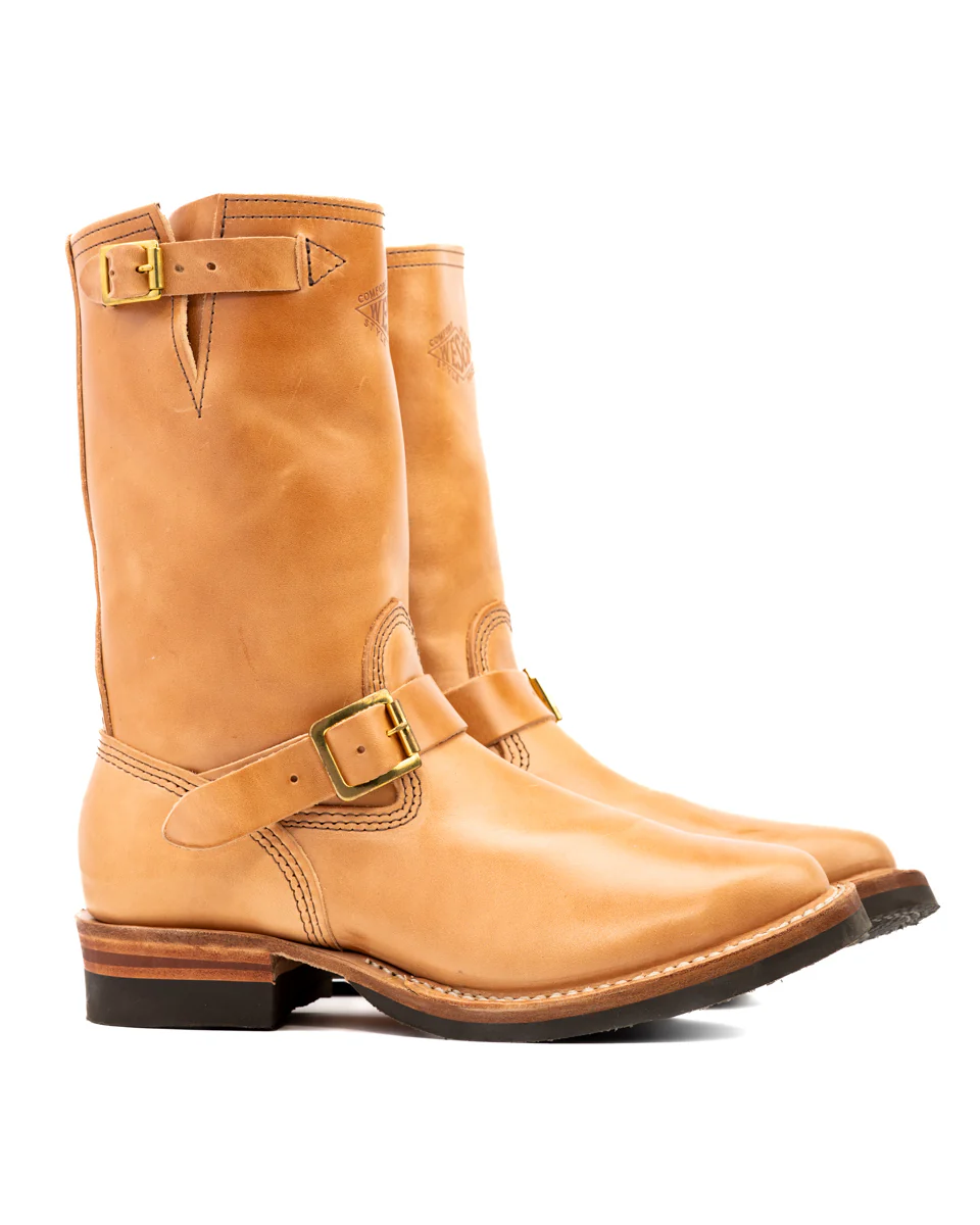 S&S x Wesco Mister Lou Engineer Boot - Natural Horsebutt