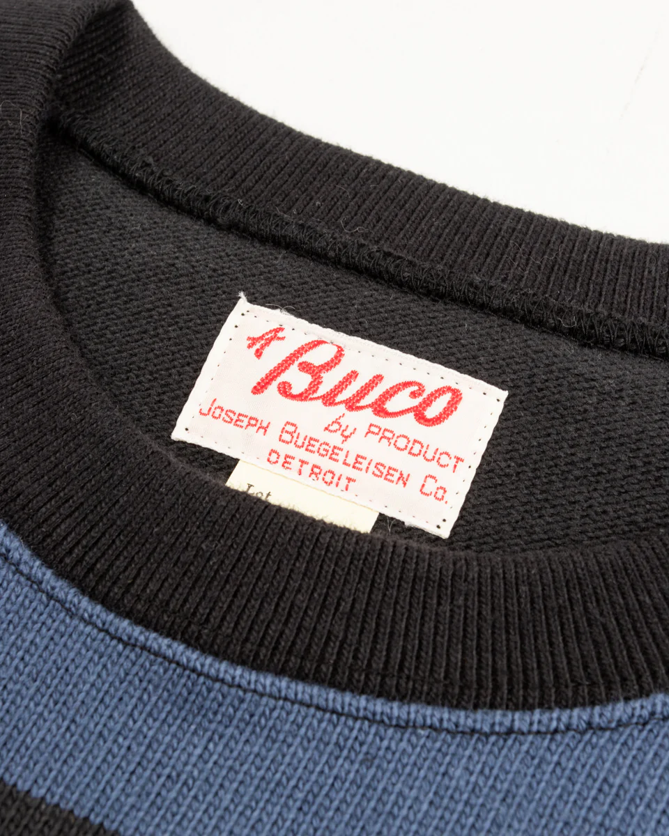 Buco Heavy Stripe Racing Jersey - Black/Blue 8 Buco Heavy Stripe Racing Jersey - Black/Blue