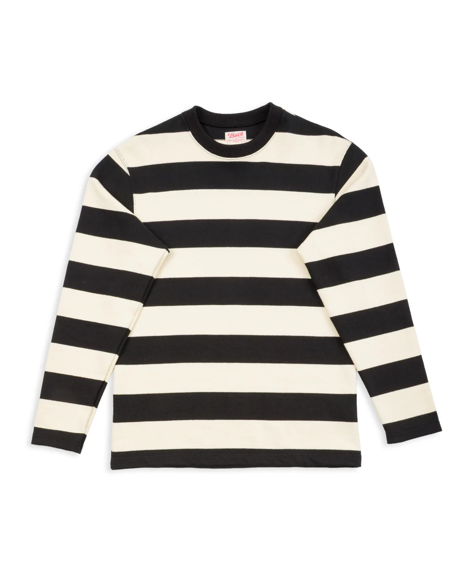 Buco Racing Stripe Jersey - Black/White 1 Buco Racing Stripe Jersey - Black/White
