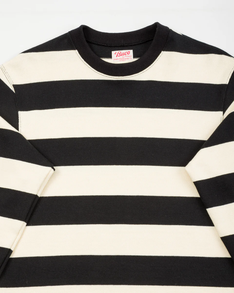 Buco Racing Stripe Jersey - Black/White 6 Buco Racing Stripe Jersey - Black/White