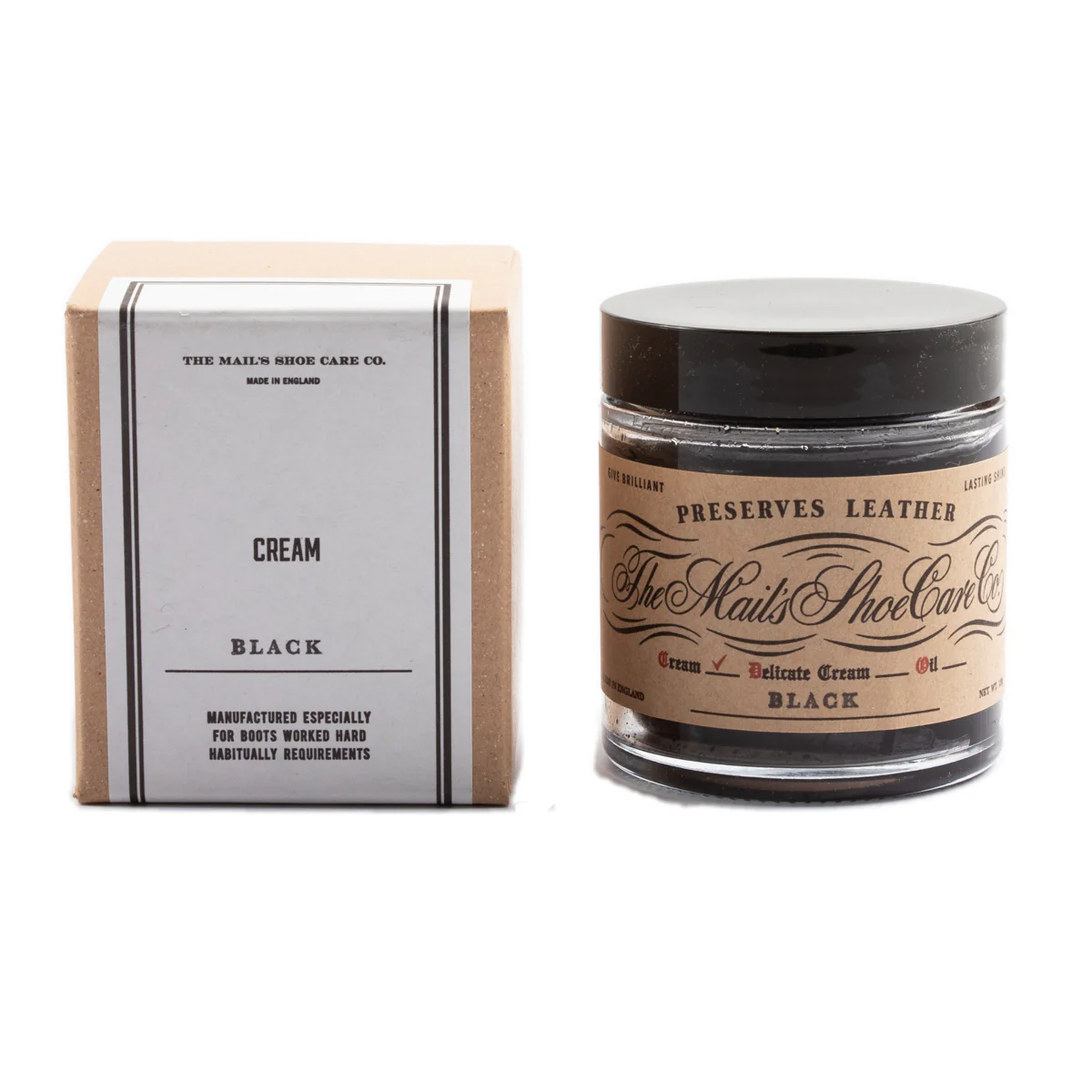 The Mail's Shoe Care Co - Black Cream