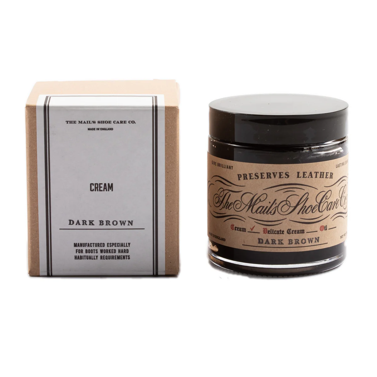 The Mail's Shoe Care Co - Dark Brown Cream