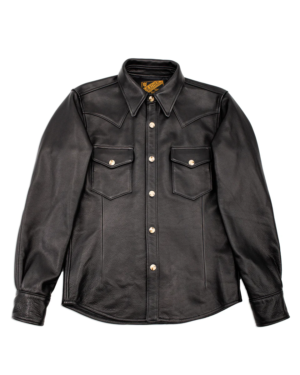 Steer Oil Western Shirt - Black (SS-13) 1 Steer Oil Western Shirt - Black (SS-13)