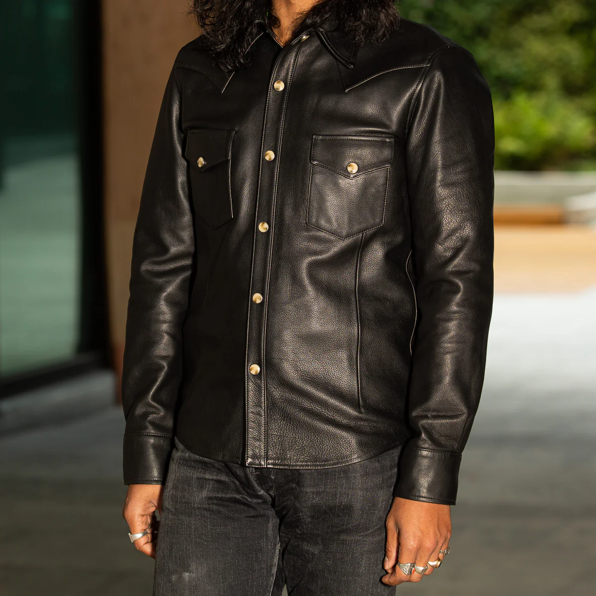 Steer Oil Western Shirt - Black (SS-13) 4 Steer Oil Western Shirt - Black (SS-13)