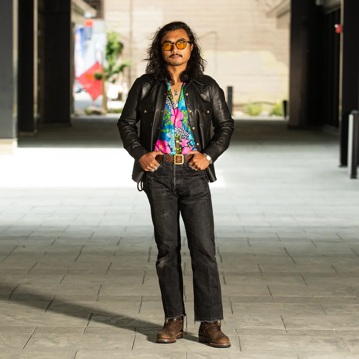 Steer Oil Western Shirt - Black (SS-13) 6 Steer Oil Western Shirt - Black (SS-13)