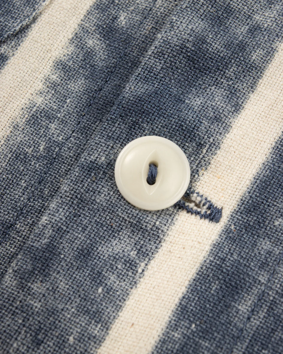 Lake Camp Shirt Jac - Reversible Indigo Bold Stripe 14 Lake Camp Shirt Jac - Reversible Indigo Bold Stripe