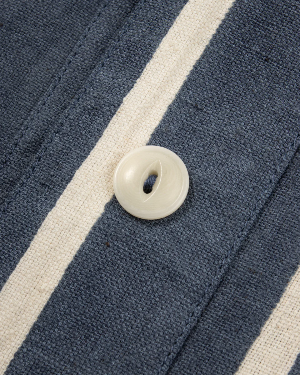 Lake Camp Shirt Jac - Reversible Indigo Bold Stripe 15 Lake Camp Shirt Jac - Reversible Indigo Bold Stripe