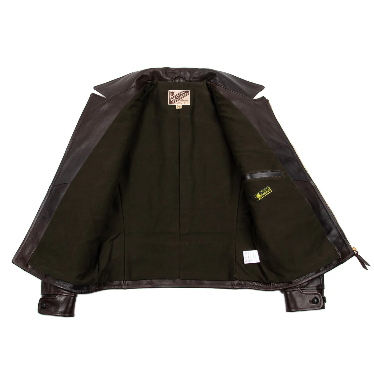 Black Hand Dyed Horsehide Double Rider Jacket (HR-56) 14 Black Hand Dyed Horsehide Double Rider Jacket (HR-56)