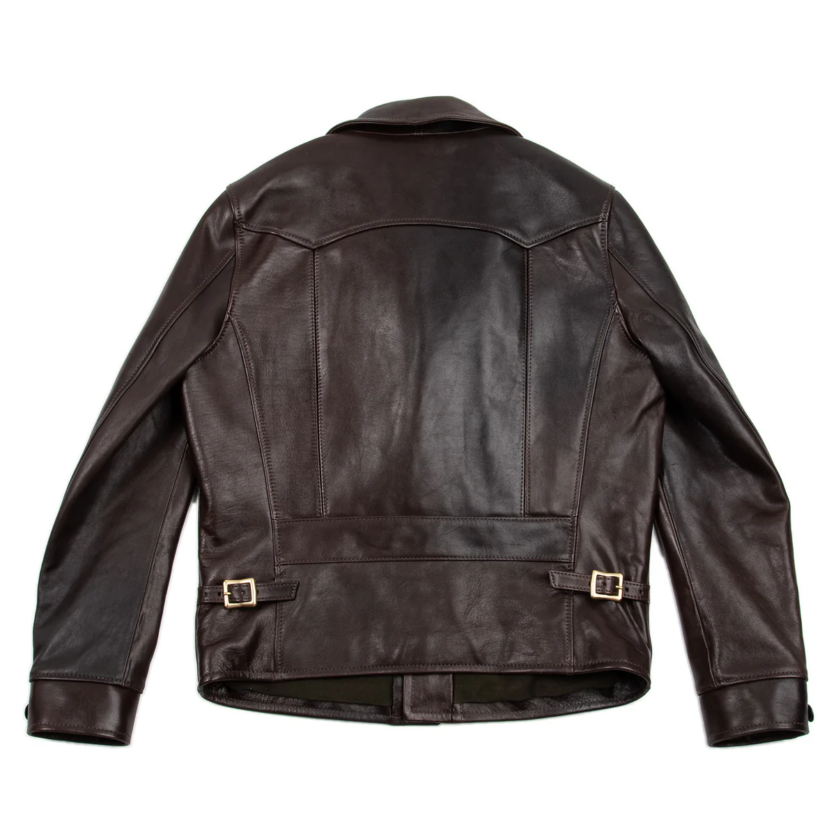 Black Hand Dyed Horsehide Double Rider Jacket (HR-56) 15 Black Hand Dyed Horsehide Double Rider Jacket (HR-56)