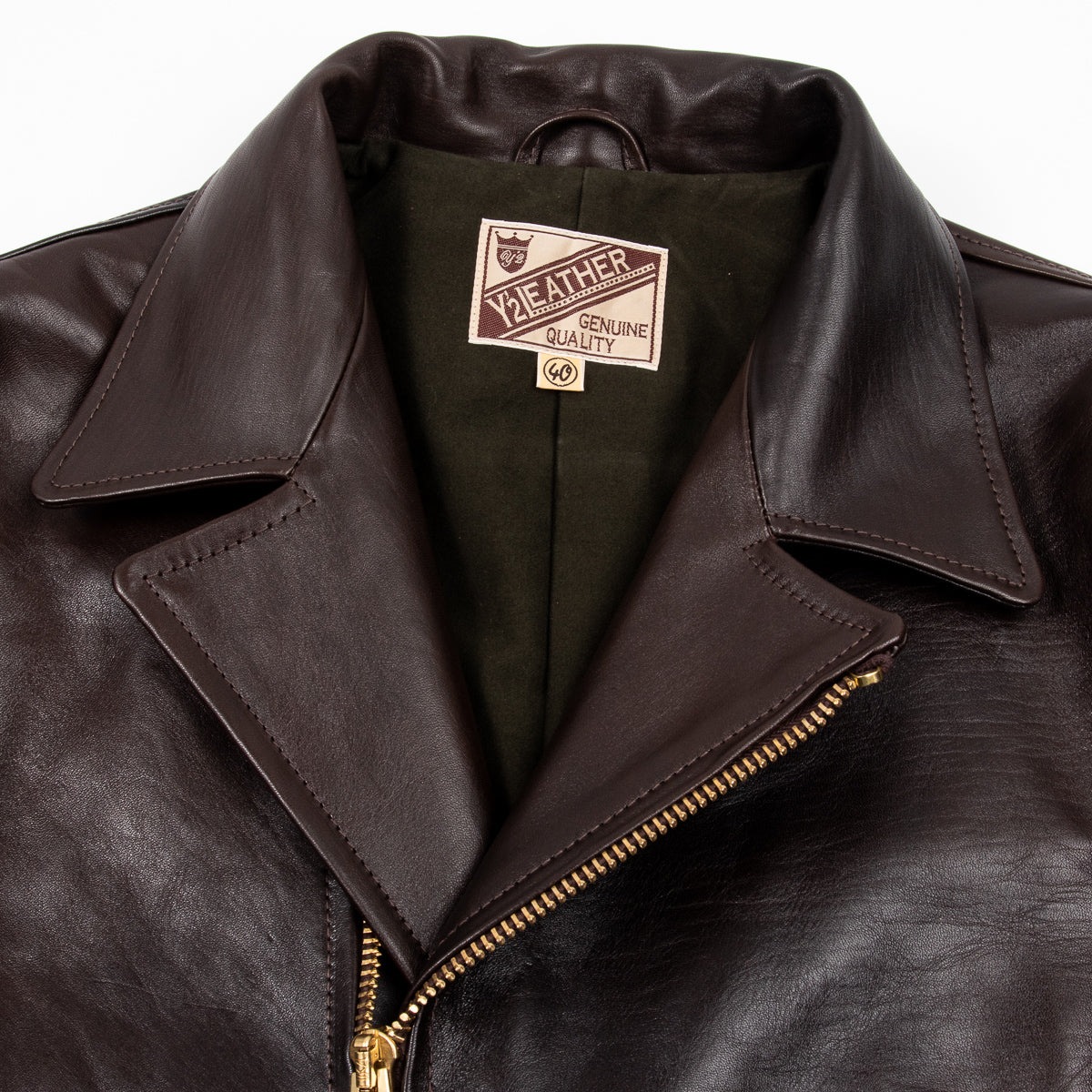 Black Hand Dyed Horsehide Double Rider Jacket (HR-56) 17 Black Hand Dyed Horsehide Double Rider Jacket (HR-56)
