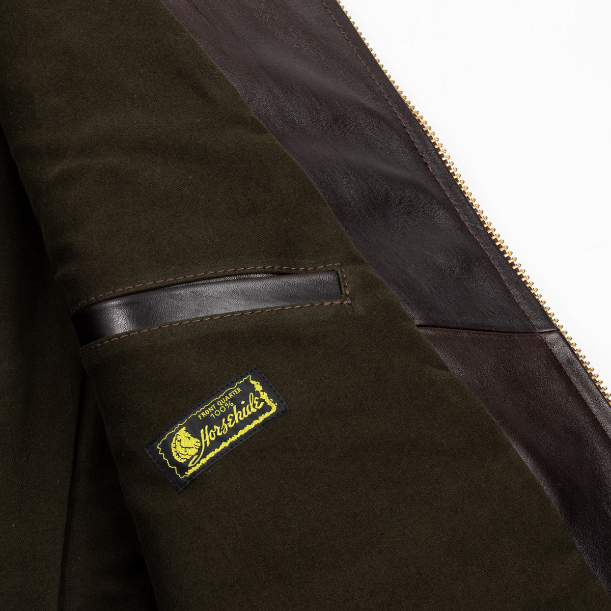 Black Hand Dyed Horsehide Double Rider Jacket (HR-56) 26 Black Hand Dyed Horsehide Double Rider Jacket (HR-56)