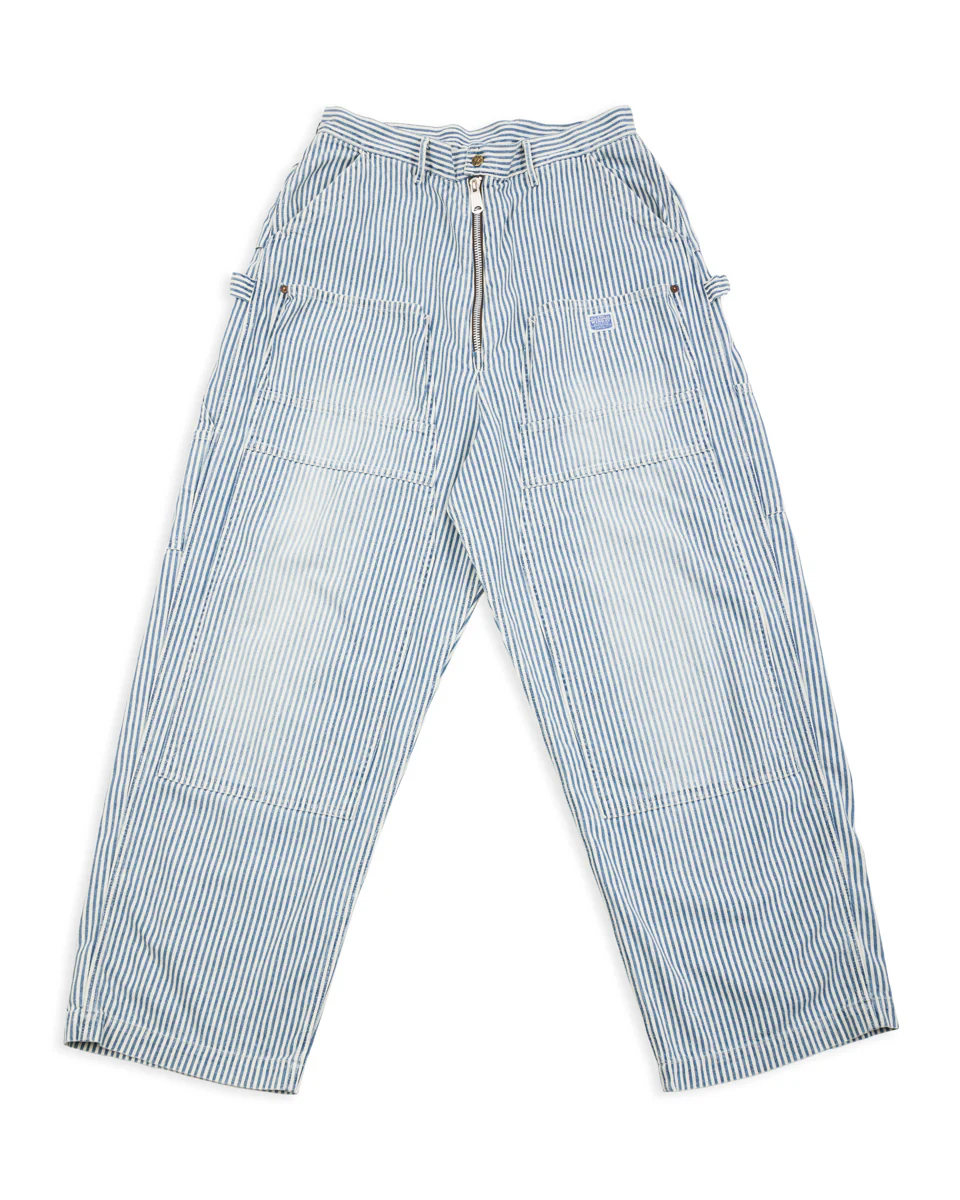 10oz HICKOREE Stripe ZIPPER Wide LUMBER Pants - Hickoree 1 10oz HICKOREE Stripe ZIPPER Wide LUMBER Pants - Hickoree