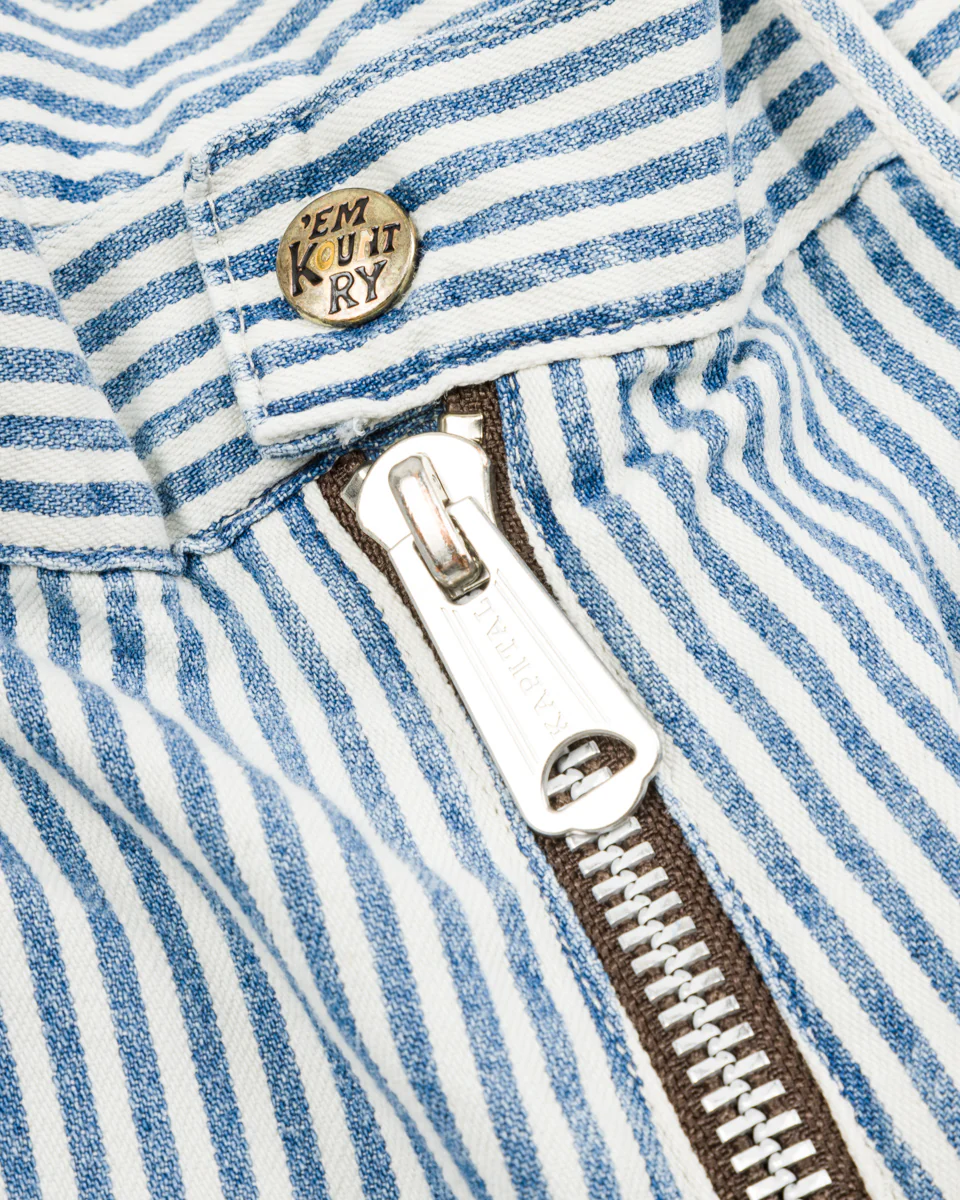 10oz HICKOREE Stripe ZIPPER Wide LUMBER Pants - Hickoree 10 10oz HICKOREE Stripe ZIPPER Wide LUMBER Pants - Hickoree