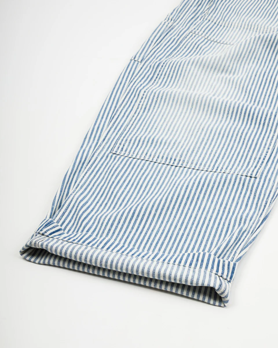 10oz HICKOREE Stripe ZIPPER Wide LUMBER Pants - Hickoree 12 10oz HICKOREE Stripe ZIPPER Wide LUMBER Pants - Hickoree