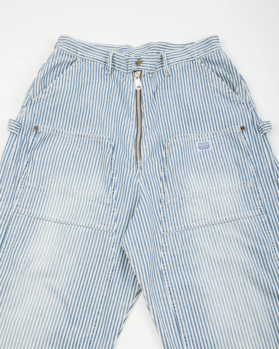 10oz HICKOREE Stripe ZIPPER Wide LUMBER Pants - Hickoree 13 10oz HICKOREE Stripe ZIPPER Wide LUMBER Pants - Hickoree