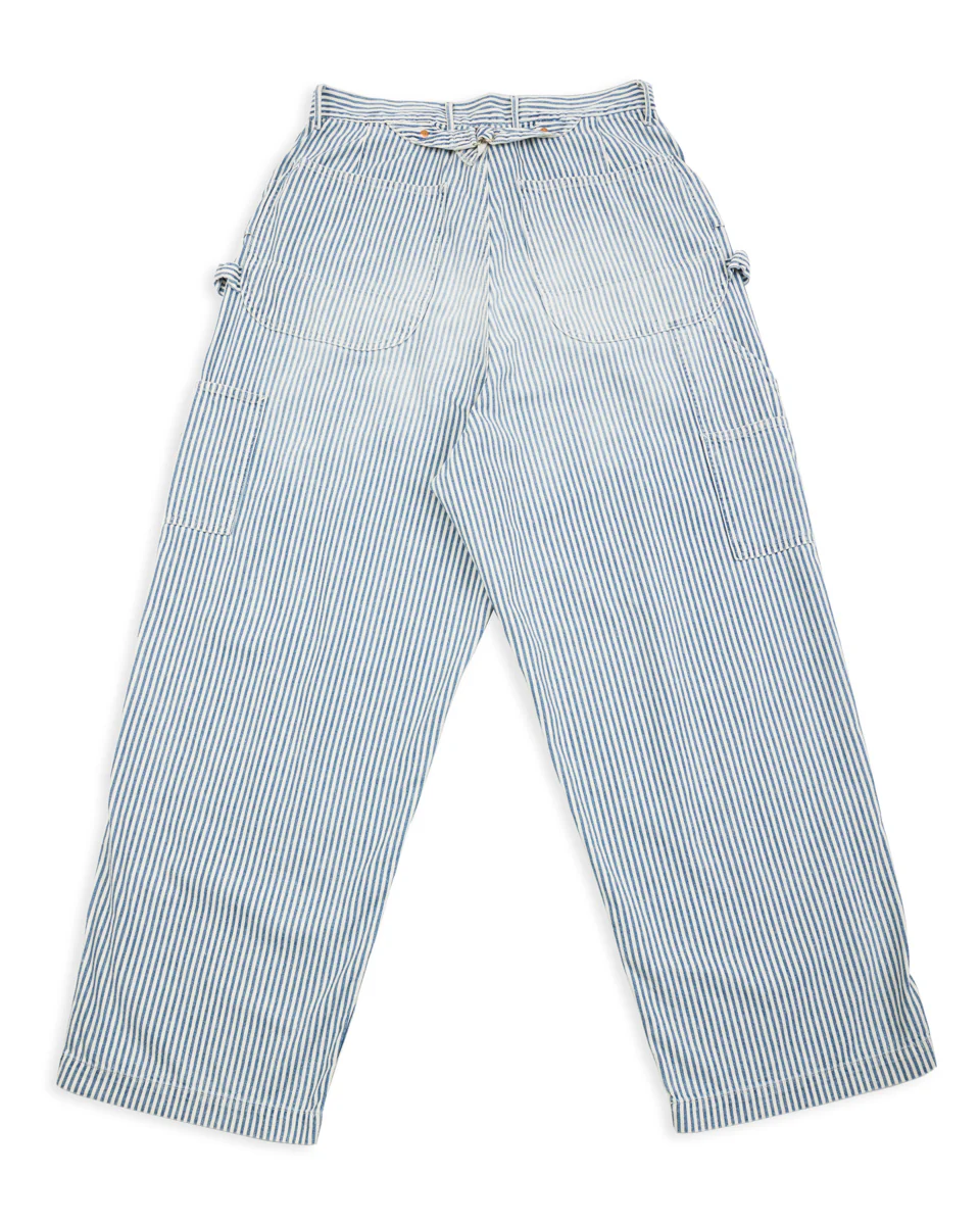 10oz HICKOREE Stripe ZIPPER Wide LUMBER Pants - Hickoree 2 10oz HICKOREE Stripe ZIPPER Wide LUMBER Pants - Hickoree