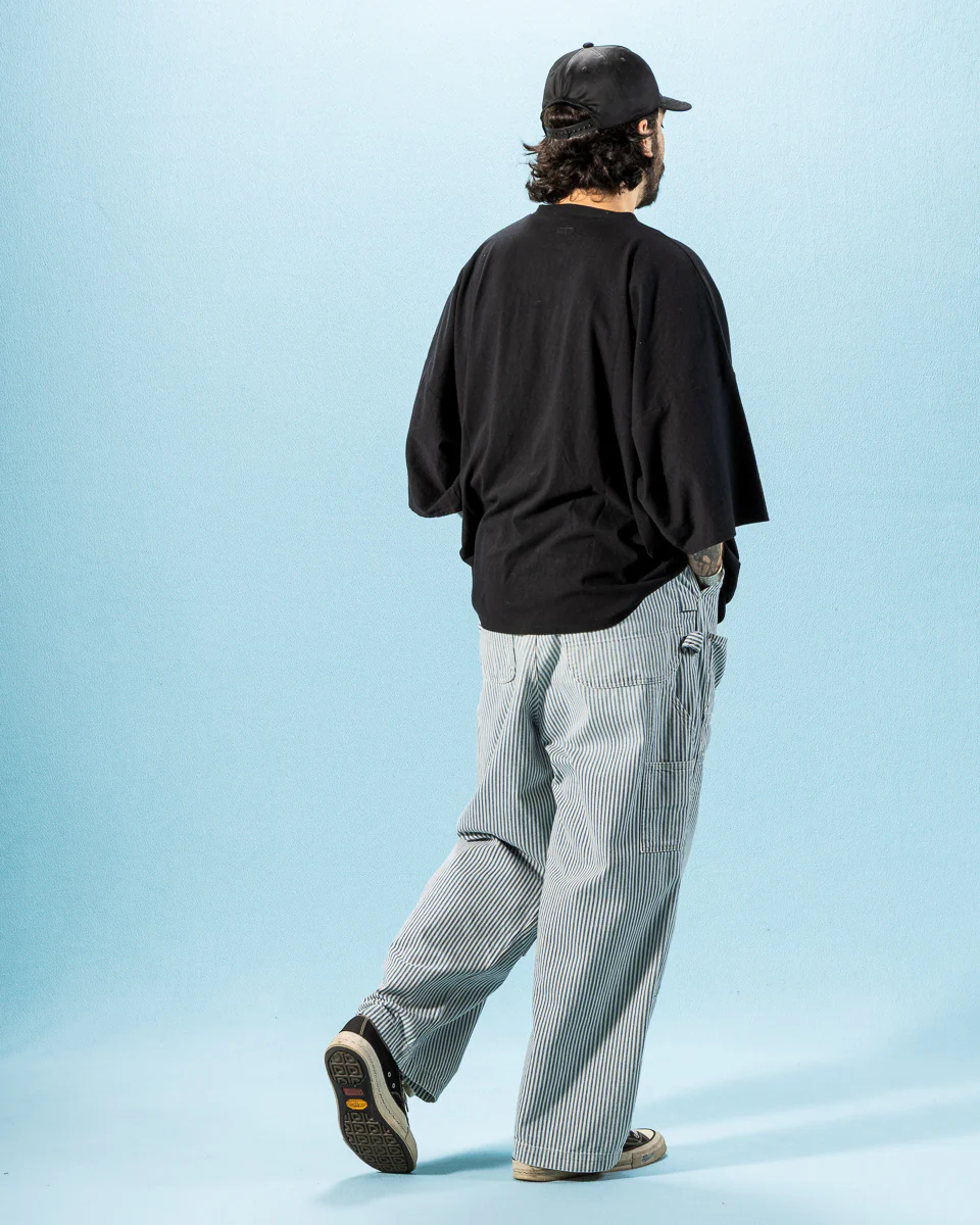 10oz HICKOREE Stripe ZIPPER Wide LUMBER Pants - Hickoree 6 10oz HICKOREE Stripe ZIPPER Wide LUMBER Pants - Hickoree