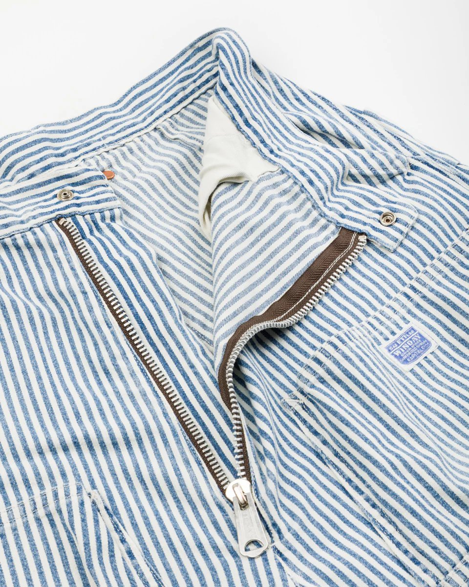 10oz HICKOREE Stripe ZIPPER Wide LUMBER Pants - Hickoree 9 10oz HICKOREE Stripe ZIPPER Wide LUMBER Pants - Hickoree