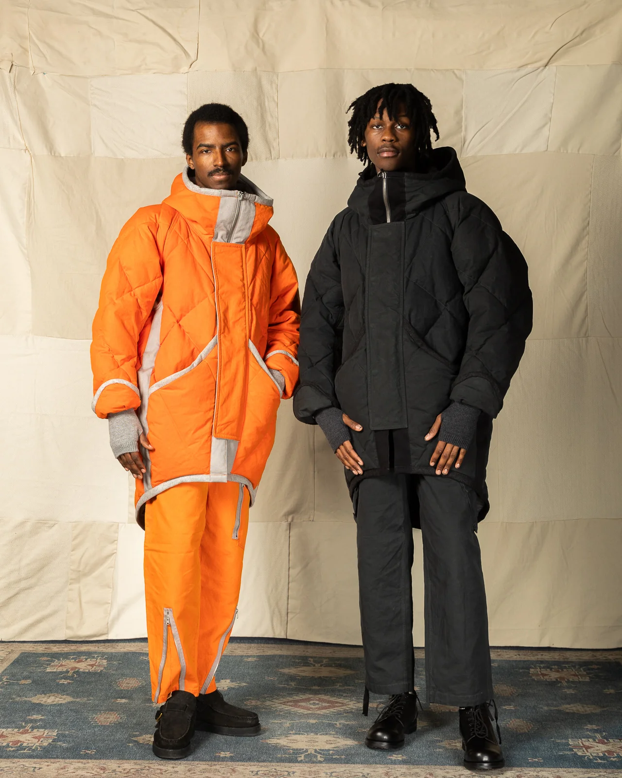 Lander Down Coat - Lava Halley Stevenson "Military Finish" Waxed Cotton 5 Lander Down Coat - Lava Halley Stevenson "Military Finish" Waxed Cotton