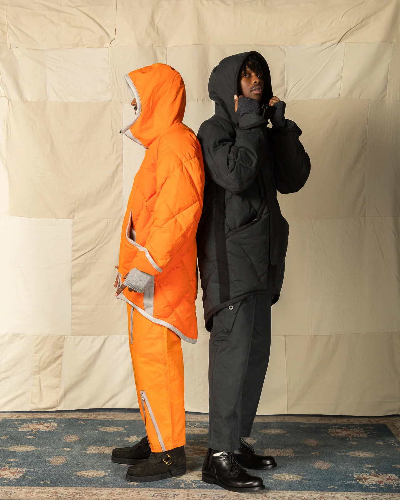 Lander Down Coat - Lava Halley Stevenson "Military Finish" Waxed Cotton 6 Lander Down Coat - Lava Halley Stevenson "Military Finish" Waxed Cotton