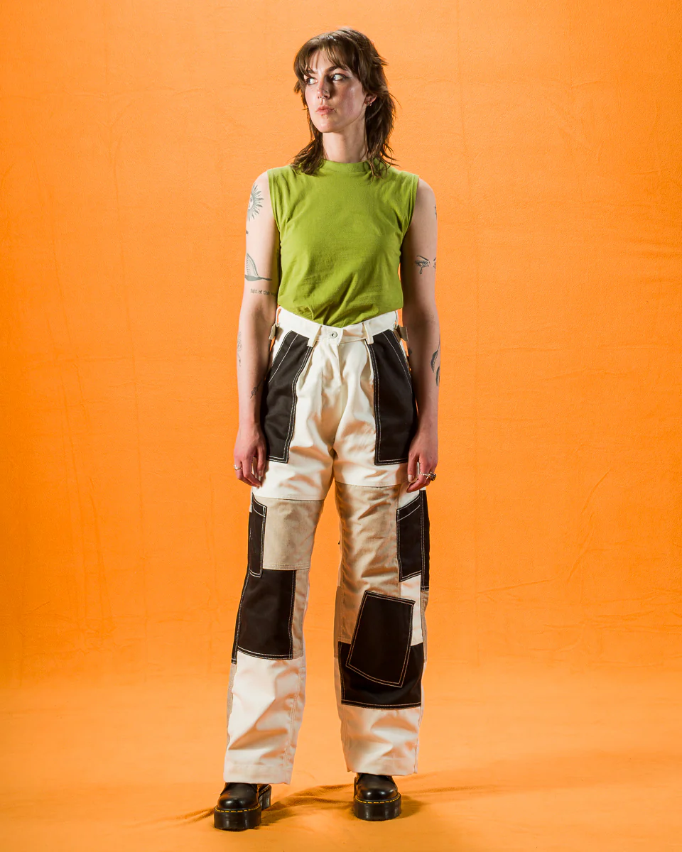 Unisex Freedom Flight Trouser - White/Black 3 Unisex Freedom Flight Trouser - White/Black